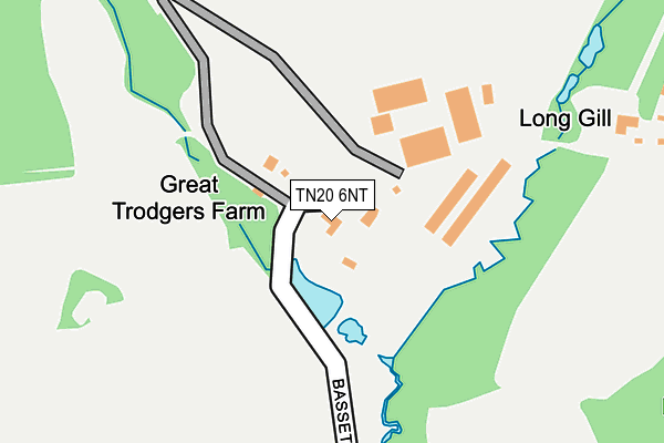 TN20 6NT map - OS OpenMap – Local (Ordnance Survey)