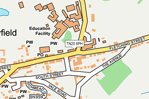 TN20 6PH map - OS OpenMap – Local (Ordnance Survey)