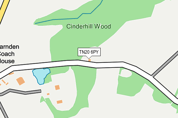 TN20 6PY map - OS OpenMap – Local (Ordnance Survey)