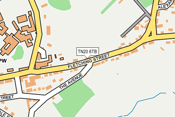 TN20 6TB map - OS OpenMap – Local (Ordnance Survey)