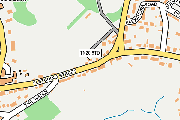 TN20 6TD map - OS OpenMap – Local (Ordnance Survey)