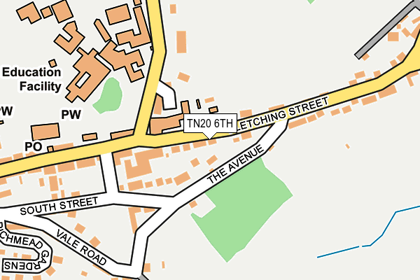 TN20 6TH map - OS OpenMap – Local (Ordnance Survey)