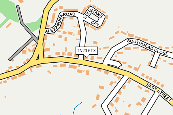 TN20 6TX map - OS OpenMap – Local (Ordnance Survey)