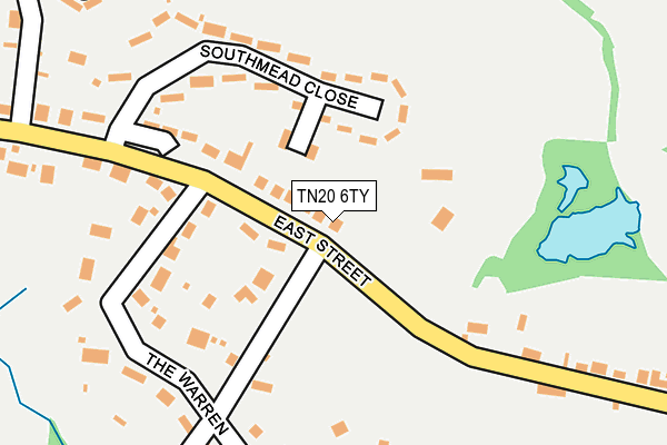 TN20 6TY map - OS OpenMap – Local (Ordnance Survey)