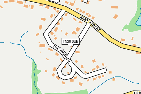 TN20 6UB map - OS OpenMap – Local (Ordnance Survey)