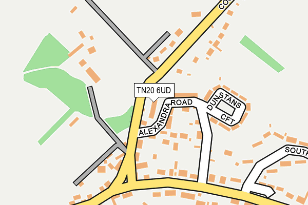 TN20 6UD map - OS OpenMap – Local (Ordnance Survey)