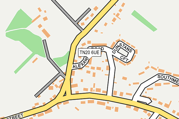 TN20 6UE map - OS OpenMap – Local (Ordnance Survey)