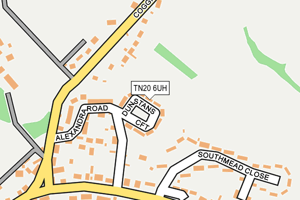 TN20 6UH map - OS OpenMap – Local (Ordnance Survey)