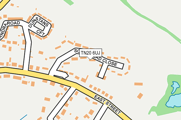TN20 6UJ map - OS OpenMap – Local (Ordnance Survey)