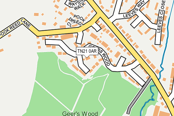 Map of FRIENDS OF GEERS WOOD LTD. at local scale