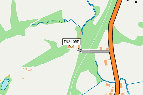 TN21 0BP map - OS OpenMap – Local (Ordnance Survey)