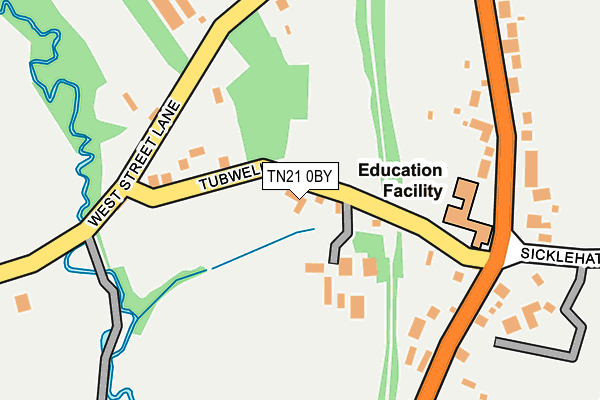TN21 0BY map - OS OpenMap – Local (Ordnance Survey)
