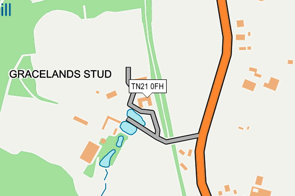 TN21 0FH map - OS OpenMap – Local (Ordnance Survey)