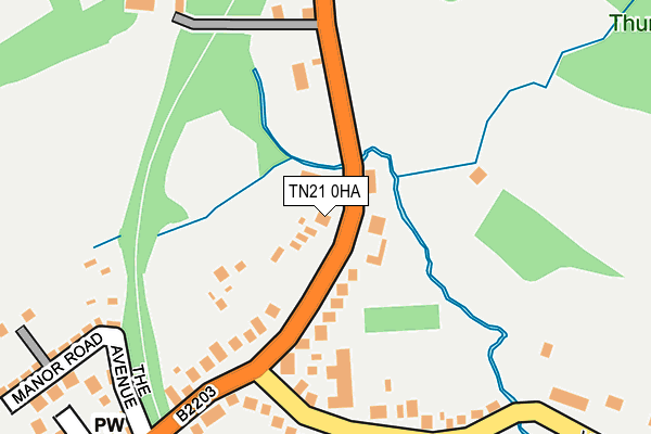 TN21 0HA map - OS OpenMap – Local (Ordnance Survey)