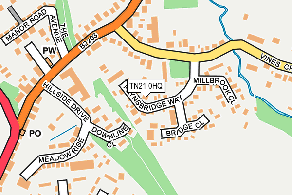 TN21 0HQ map - OS OpenMap – Local (Ordnance Survey)