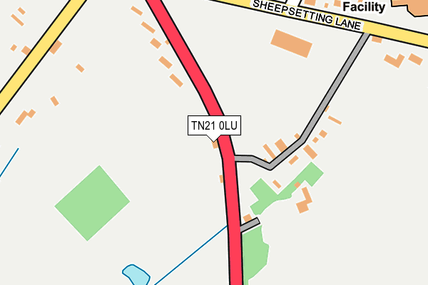 TN21 0LU map - OS OpenMap – Local (Ordnance Survey)