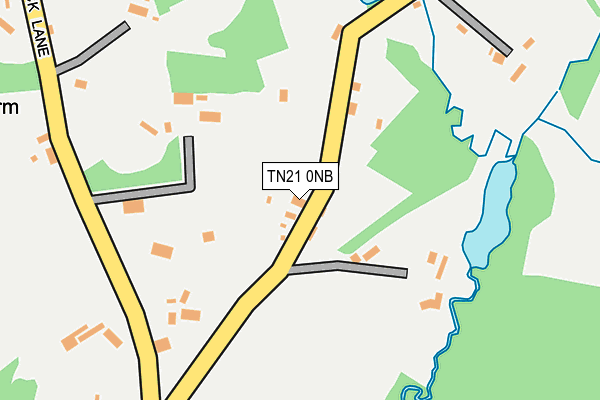 TN21 0NB map - OS OpenMap – Local (Ordnance Survey)
