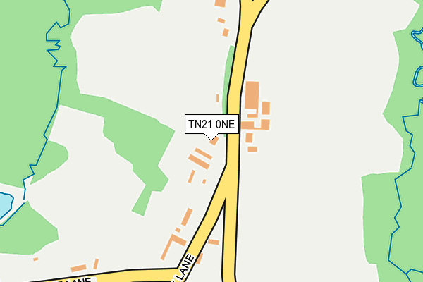 TN21 0NE map - OS OpenMap – Local (Ordnance Survey)