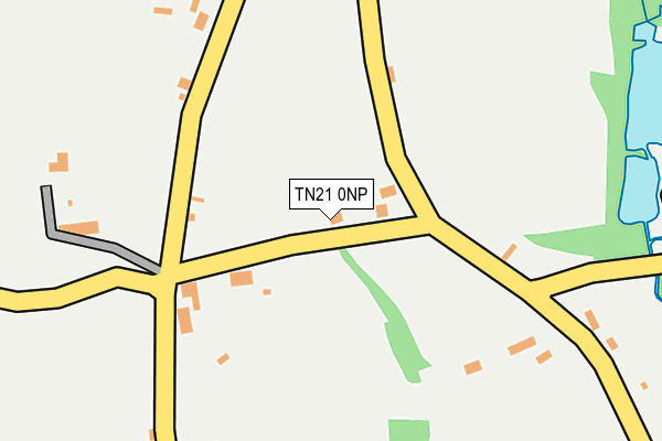TN21 0NP map - OS OpenMap – Local (Ordnance Survey)