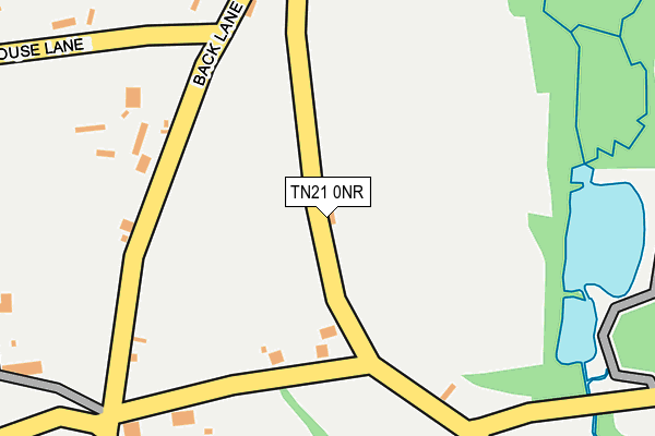 TN21 0NR map - OS OpenMap – Local (Ordnance Survey)