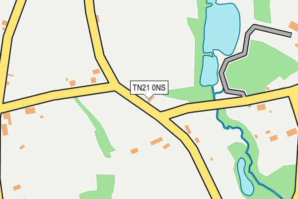 TN21 0NS map - OS OpenMap – Local (Ordnance Survey)