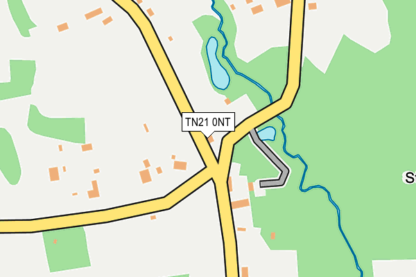 TN21 0NT map - OS OpenMap – Local (Ordnance Survey)