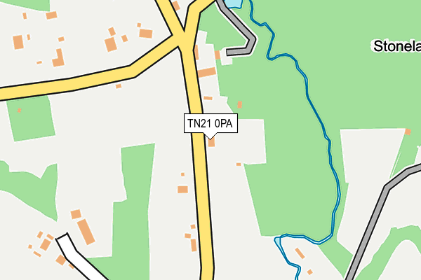 TN21 0PA map - OS OpenMap – Local (Ordnance Survey)