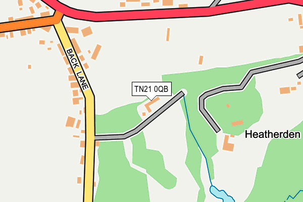 TN21 0QB map - OS OpenMap – Local (Ordnance Survey)