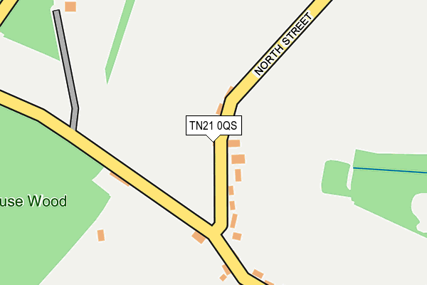 TN21 0QS map - OS OpenMap – Local (Ordnance Survey)