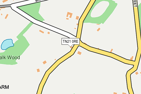 TN21 0RE map - OS OpenMap – Local (Ordnance Survey)