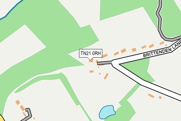 TN21 0RH map - OS OpenMap – Local (Ordnance Survey)