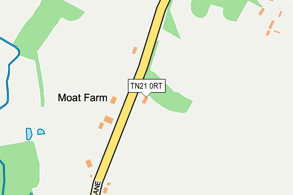 TN21 0RT map - OS OpenMap – Local (Ordnance Survey)