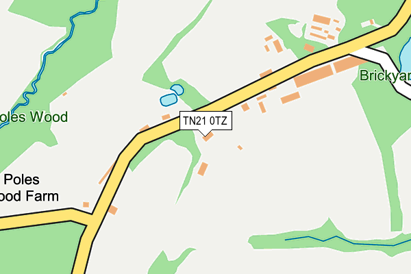 TN21 0TZ map - OS OpenMap – Local (Ordnance Survey)