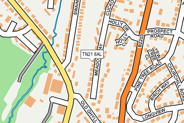 TN21 8AL map - OS OpenMap – Local (Ordnance Survey)