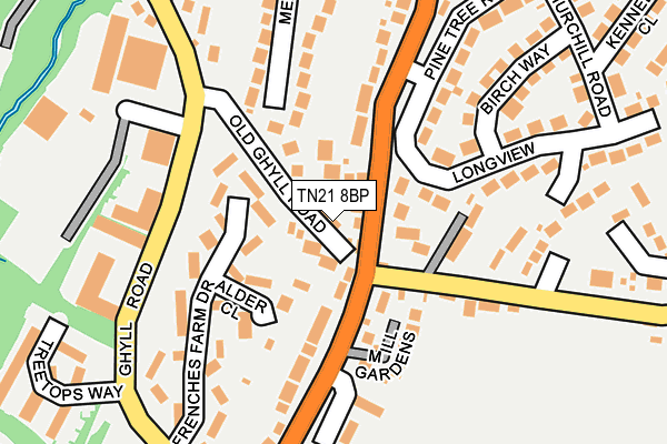 TN21 8BP map - OS OpenMap – Local (Ordnance Survey)