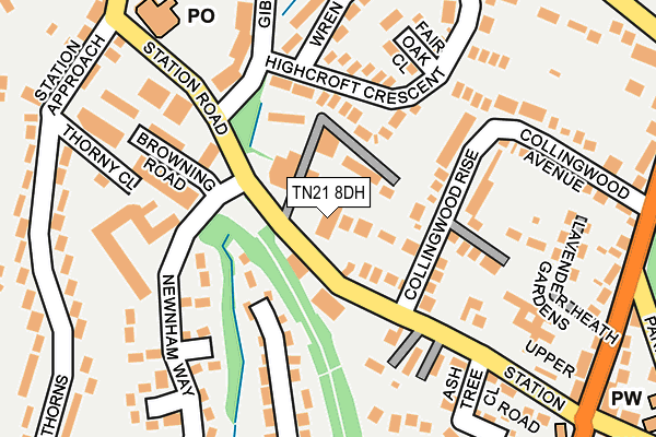 TN21 8DH map - OS OpenMap – Local (Ordnance Survey)