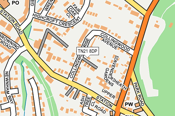 TN21 8DP map - OS OpenMap – Local (Ordnance Survey)
