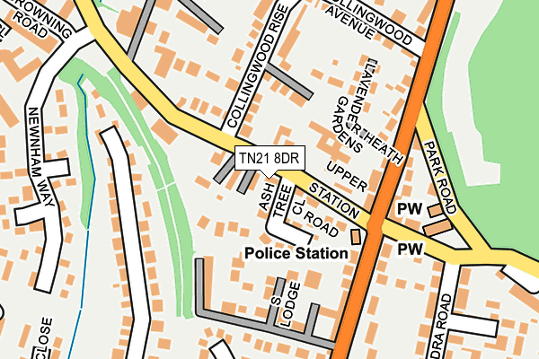 TN21 8DR map - OS OpenMap – Local (Ordnance Survey)