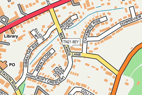 TN21 8EY map - OS OpenMap – Local (Ordnance Survey)