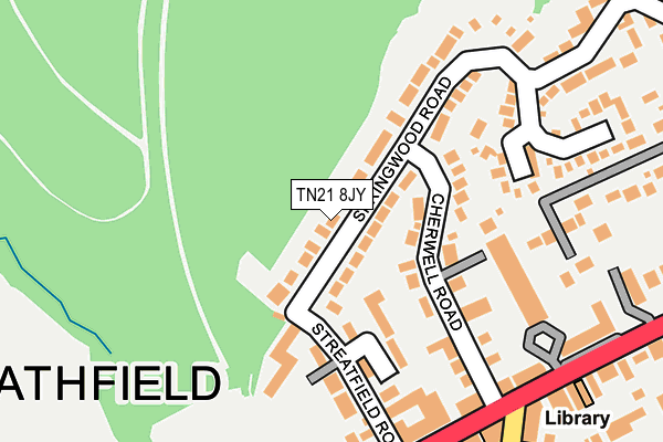 TN21 8JY map - OS OpenMap – Local (Ordnance Survey)