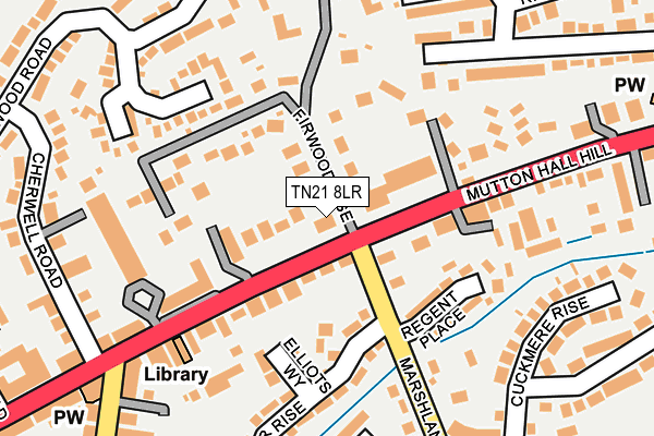 TN21 8LR map - OS OpenMap – Local (Ordnance Survey)