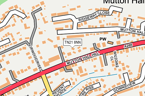 TN21 8NN map - OS OpenMap – Local (Ordnance Survey)