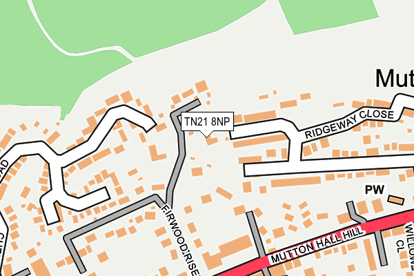 TN21 8NP map - OS OpenMap – Local (Ordnance Survey)