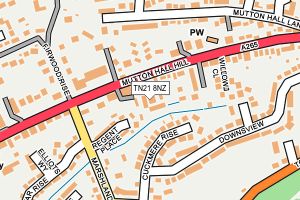 TN21 8NZ map - OS OpenMap – Local (Ordnance Survey)