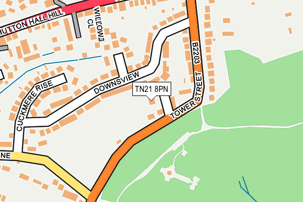TN21 8PN map - OS OpenMap – Local (Ordnance Survey)