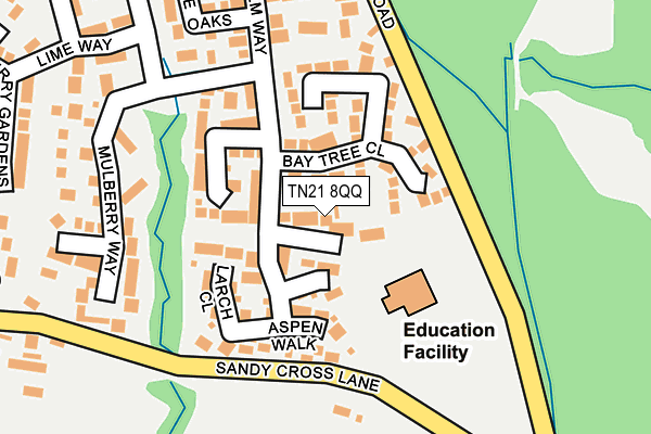 TN21 8QQ map - OS OpenMap – Local (Ordnance Survey)