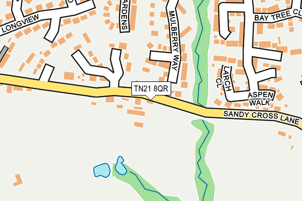TN21 8QR map - OS OpenMap – Local (Ordnance Survey)