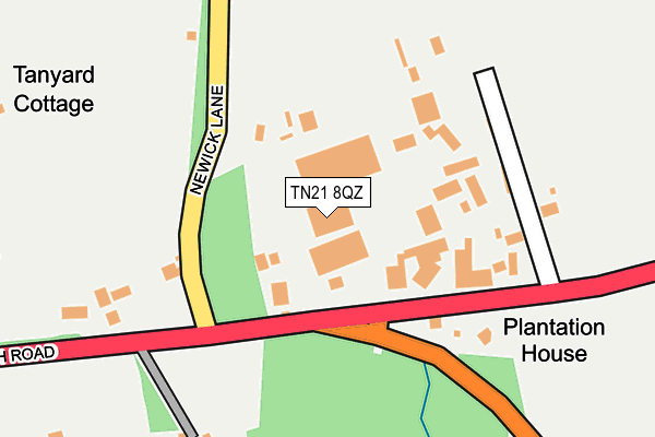 TN21 8QZ map - OS OpenMap – Local (Ordnance Survey)