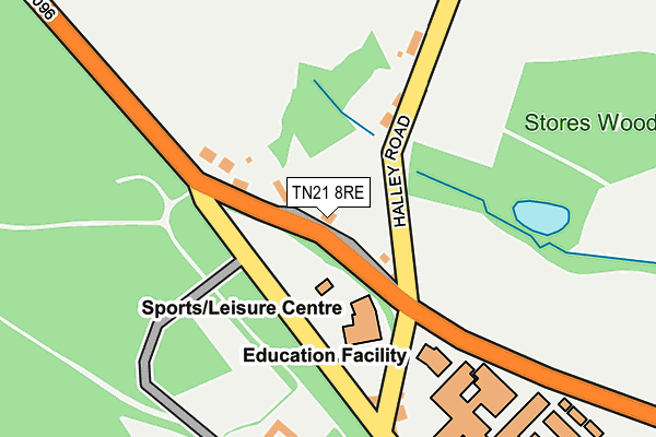 TN21 8RE map - OS OpenMap – Local (Ordnance Survey)