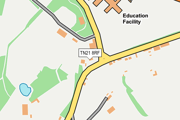 TN21 8RF map - OS OpenMap – Local (Ordnance Survey)